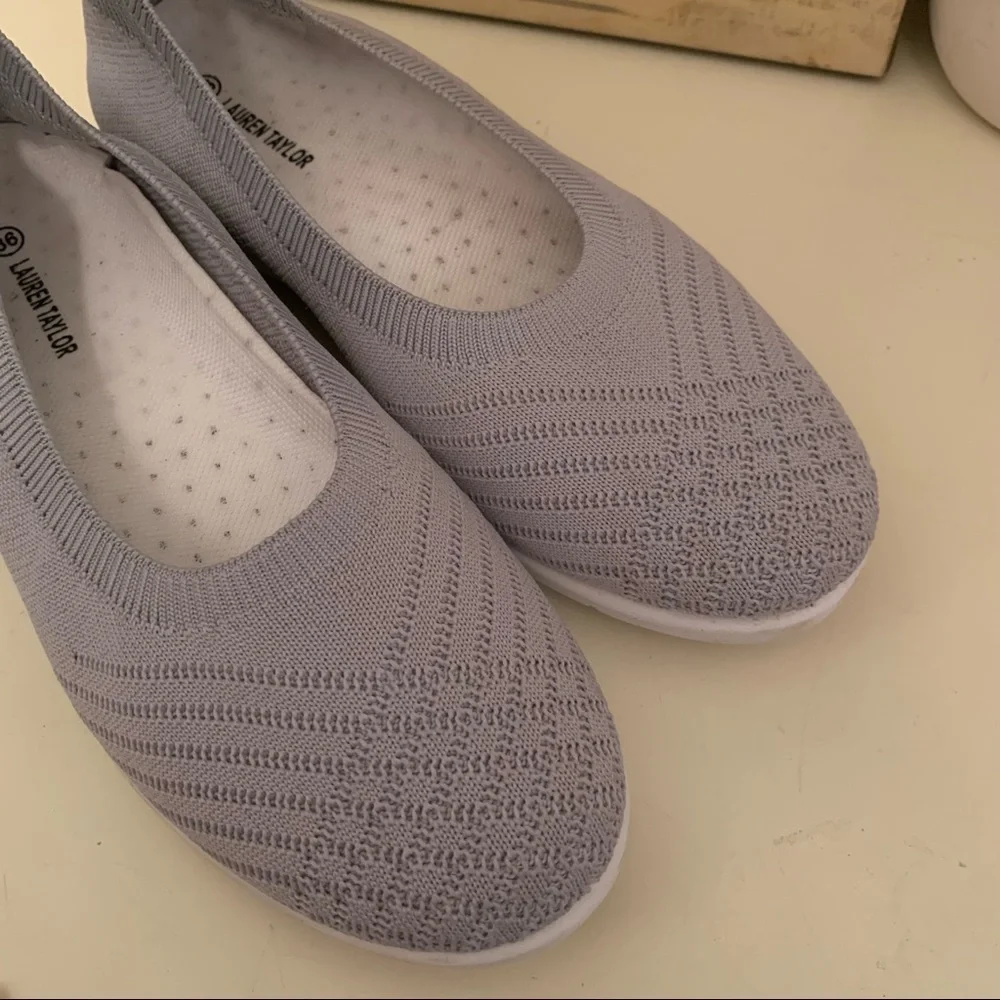 Lauren Taylor NWOT grey shoes size 36 (6) - Picture 6 of 7